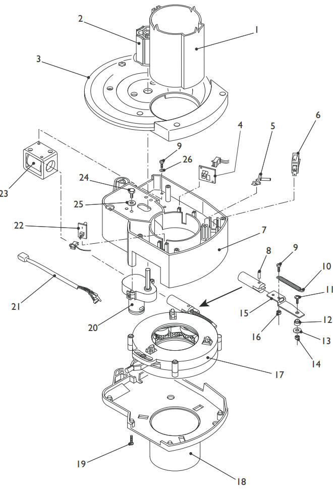 Cup Drop Unit Assembly